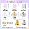 Plastic/Rubber/Iron/Brass Ear Nuts DIY-YW0012-87-2