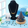 250Pcs 10 Colors Electroplated Natural Lava Rock Beads Strands G-PJ0001-03A-7