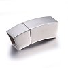 304 Stainless Steel Magnetic Clasps with Glue-in Ends STAS-E440-44P-1