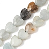 Natural Flower Amazonite Beads Strands G-D316-B02-2