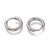 Tarnish Resistant 201 Stainless Steel Huggie Hoop Earrings EJEW-O095-05-19-2