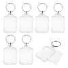 20Pcs Acrylic Photo Frame Keychains AJEW-TA0003-60-1