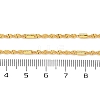 Brass Singapore Chains Necklaces for Women NJEW-D302-38G-5