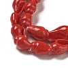 Spray Painted Natural Spiral Shell Beads Strands X1-BSHE-G039-08E-2