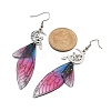 316 Surgical Stainless Steel Wing Dangle Earrings EJEW-TA00586-3