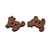 Cat Shape Wood Buttons BUTT-T013-13A-2