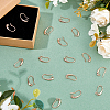 40Pcs Brass Earring Hooks KK-FH0007-64G-4
