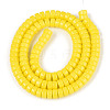 Opaque Solid Color Glass Beads Strands GLAA-N026-3x6mm-03-2