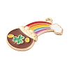 Saint Patrick's Day Alloy Enamel Pendants FIND-M060-24B-G-2