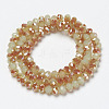 Electroplate Glass Beads Strands EGLA-A034-J6mm-J04-2