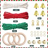 Christmas Theme DIY Cotton Threads Pendant Decoration Making Kits DIY-SC0028-31-2
