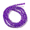 Baking Electroplate Glass Beads Strands LS-DGLA-A039-J4mm-B05-2