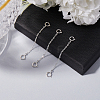 3Pcs Sterling Silver Chain Extender STER-BBC0006-76S-4