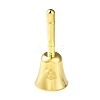 Trinity Knot Pattern Brass Hand Bell AJEW-E052-01G-04-1