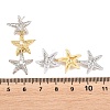 Brass Micro Pave Cubic Zirconia Dangle Stud Earrings EJEW-G471-29B-PG-5