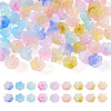  64pcs 8 style Handmade Lampwork Bead Caps LAMP-TA0001-07-8