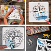 Plastic Drawing Painting Stencils Templates DIY-WH0396-457-4