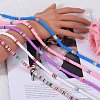 Polymer Clay Heishi Surfer Beaded Necklaces Set NJEW-SW00030-5