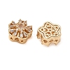 Brass Micro Pave Cubic Zirconia Beads CU-CBA3F77-08G-01-2