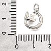 Brass Micro Pave Cubic Zirconia Pendants KK-V007-23P-3