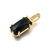Natural Indian Agate Faceted Rectangle Pendants KK-F899-03A-G-2