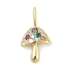 Brass Micro Pave Cubic Zirconia Pendants LS-KK-S514-04F-G-1