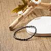 Synthetic Hematite Oval Beaded Stretch Bracelet X-BJEW-JB07897-03-2
