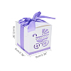 Hollow Stroller BB Car Carriage Candy Box wedding party gifts with Ribbons CON-BC0004-97B-4