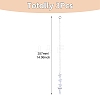 3Pcs Leaf Glass Hanging Suncatchers HJEW-TADJ0014-4