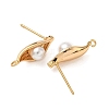 Brass Stud Earrings Findings KK-B160-06G-2