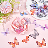 60Pcs 12 Styles 3D Gauze Butterfly Ornament Accessories FIND-SP0020-64A-4