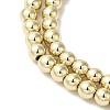 Electroplated Synthetic Non-magnetic Hematite Beads Strands X-G-I364-C01-G-3