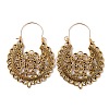 Alloy Hollow Out Flower Hoop Earrings EJEW-WH0011-12AG-1