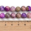 Dyed Natural White JadeImitation Charoite Smooth Round Beads Strands GG-CBA3334-A01-8mm-B-5
