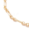 Brass Oval Link Chains Bracelets for Women BJEW-H611-01G-2