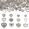 48Pcs 12 Style Tibetan Style Alloy Pendants FIND-TA0003-56-2