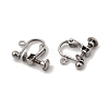 316 Surgical Stainless Steel Clip-on Earring Findings X-STAS-H240-45P-2