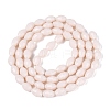 Opaque Solid Color Glass Beads Strands GLAA-N071-01A-C02-2