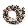 Spray Painted Resin Beads Strands RESI-N041-01D-2
