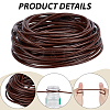 10M Round Cowhide Leather Cord WL-CL0001-32B-03-6