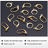 DICOSMETIC 50Pcs 5 Style 304 Stainless Steel Leverback Earring Findings STAS-DC0001-28-4