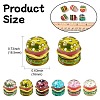 6Pcs 6 Colors Resin Cabochons RESI-CJ0004-27-2