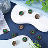 Gorgecraft 10Pcs 1-Hole Alloy Rhinestone Shank Button BUTT-GF0003-54-4