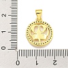 Brass Micro Pave Cubic Zirconia Pendants KK-K354-03G-10-3