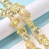 Transparent Electroplate Glass Beads Strands LS-GLAA-C025-01B-2