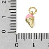 Brass Enamel Pendants KK-K427-15G-02-3