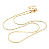 304 Stainless Steel Round Snake Chain Necklaces for Women NJEW-G140-06B-G-1