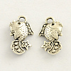 3D Fish Tibetan Style Zinc Alloy Charms TIBEP-Q033-139-1