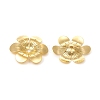 6-Petal Brass Bead Caps LS-KK-I669-06G-3
