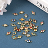34Pcs 17 Colors 304 Stainless Steel Rhinestone Connector Charms STAS-TA0002-24-5